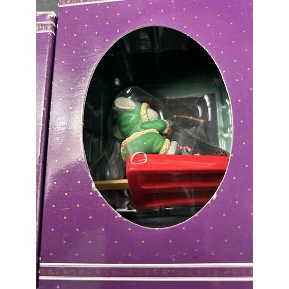 5 Mistletoe Magic Christmas Ornament Orig Boxes Baby Reindeer Train Mouse & Elf - Picture 9 of 16
